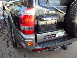 2003 MITSUBISHI MONTERO LIMITED, 3.8L AUTO 4WD, COLOR BLACK, STK 143689
